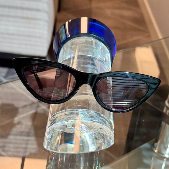 DIFF x ADRIENNE BAILON CHATEAU + BLACK + GREY SUNGLASSES